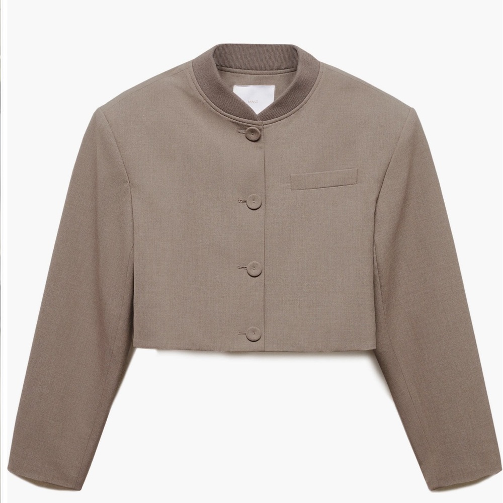 Mango Roy cropped bomber jacket size XL